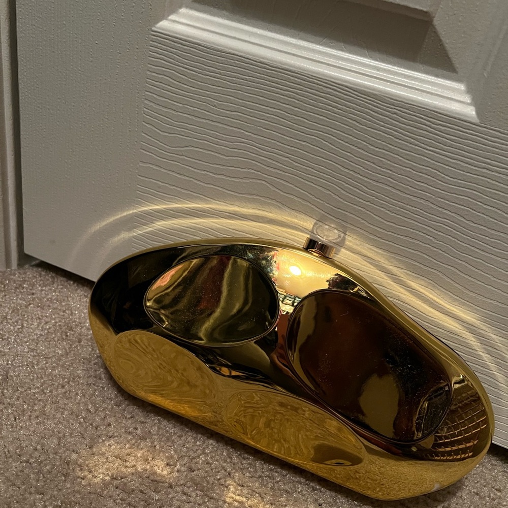 Gold Metallic Clutch